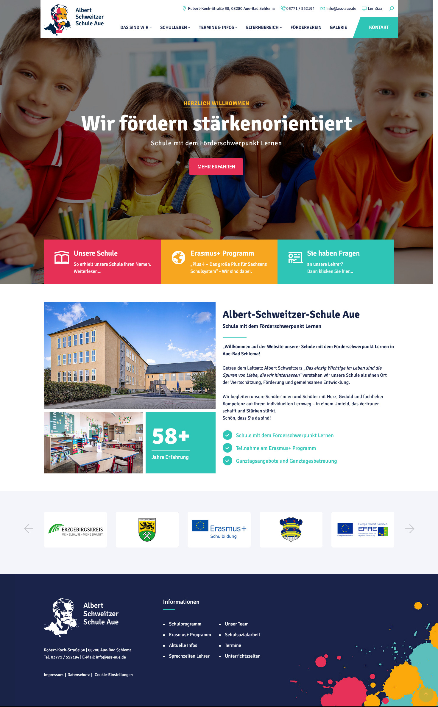 Albert-Schweitzer-Schule Aue Aue - Bad Schlema Webdesign Aue - Bad Schlema